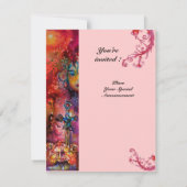 エクスカリバー , 真っ赤な , ピンク 招待状 (裏面)