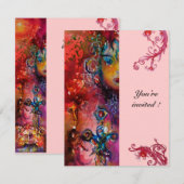 エクスカリバー , 真っ赤な , ピンク 招待状 (正面/裏面)