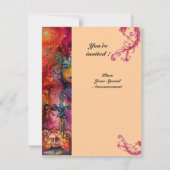 エクスカリバー , 真っ赤な , ピンク 招待状 (裏面)