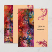 エクスカリバー , 真っ赤な , ピンク 招待状 (正面/裏面)