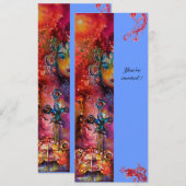 エクスカリバー , 真っ赤な , ピンク 青 招待状 (正面/裏面)