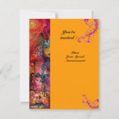 エクスカリバー , 真っ赤な , ピンク 青 招待状 (裏面)