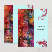 エクスカリバー , 真っ赤な , ピンク 青 招待状 (正面/裏面)