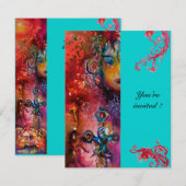 エクスカリバー , 真っ赤な , ピンク 青 招待状 (正面/裏面)