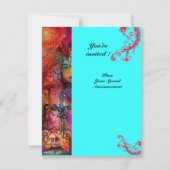 エクスカリバー , 真っ赤な , ピンク 青 招待状 (裏面)