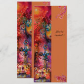 エクスカリバー , 真っ赤な , ピンク 青 黄色 招待状 (正面/裏面)