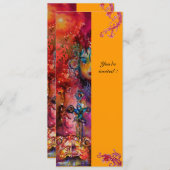 エクスカリバー , 真っ赤な , ピンク 青 黄 招待状 (正面/裏面)