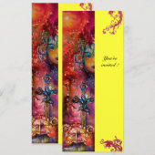 エクスカリバー , 真っ赤な , ピンク 青 黄 招待状 (正面/裏面)