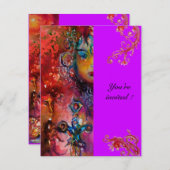 エクスカリバー , 真っ赤な , 紫 招待状 (正面/裏面)