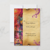 エクスカリバー , 真っ赤な , 青い羊皮紙 RSVP (裏面)