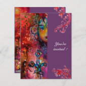 エクスカリバー、真っ赤、ピンク紫 招待状 (正面/裏面)