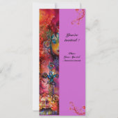 エクスカリバー、真っ赤、ピンク紫 招待状 (裏面)