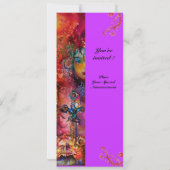 エクスカリバー、真っ赤、ピンク紫 招待状 (裏面)