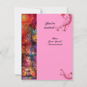 エクスカリバー、真っ赤、ピンク 招待状 (裏面)