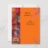 エクスカリバー、真っ赤、ピンク 招待状 (裏面)