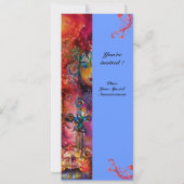 エクスカリバー、真っ赤、ピンク 青 招待状 (裏面)