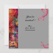 エクスカリバー、真っ赤、灰色 招待状 (裏面)