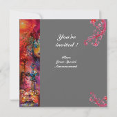 エクスカリバー、真っ赤、灰色 招待状 (裏面)