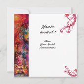 エクスカリバー、真っ赤、白 招待状 (裏面)