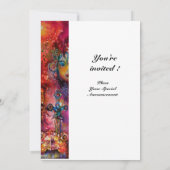 エクスカリバー、真っ赤、白 招待状 (裏面)