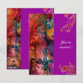 エクスカリバー、真っ赤、紫 招待状 (正面/裏面)