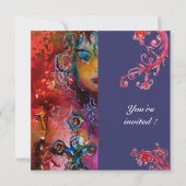 エクスカリバー、真っ赤、紫 招待状 (正面)