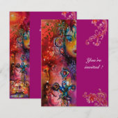 エクスカリバー、真っ赤、紫 招待状 (正面/裏面)