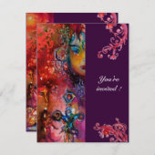 エクスカリバー、真っ赤、紫 招待状 (正面/裏面)