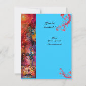 エクスカリバー , 真っ赤 , 青 招待状 (裏面)