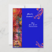 エクスカリバー、真っ赤、青 招待状 (裏面)