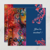 エクスカリバー、真っ赤、青 招待状 (正面/裏面)