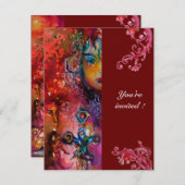 エクスカリバー、真っ赤、黒 招待状 (正面/裏面)