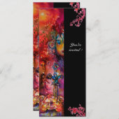 エクスカリバー、真っ赤、黒 招待状 (正面/裏面)