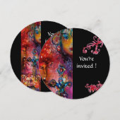 エクスカリバー、真っ赤、黒 招待状 (正面/裏面)