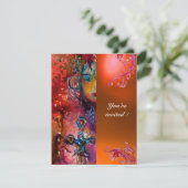 エクスカリバー 輝く真っ赤 ピンク 青 オレンジ 招待状 (スタンド正面)