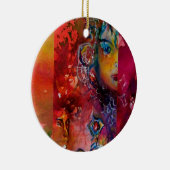 エクスカリバー、魔法剣のクイーンファンタジーモノグラム セラミックオーナメント (右)