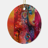 エクスカリバー、魔法剣のクイーンファンタジーモノグラム セラミックオーナメント (左)