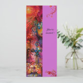 エクスカリバー、鮮やかな赤、ピンク紫 招待状 (スタンド正面)