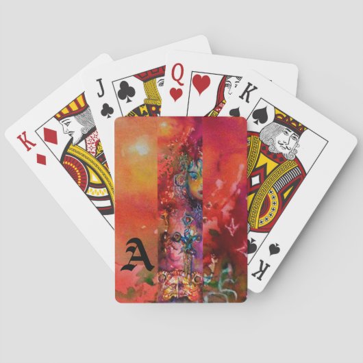 エクスカリブールアルトゥーリアンレジェンズファンタジーモノグラムレッド トランプ (裏面)