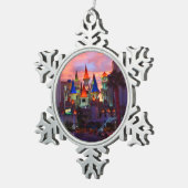 エクスカリブールホテル#4-2スノーフレークオーナメント スノーフレークピューターオーナメント (右)