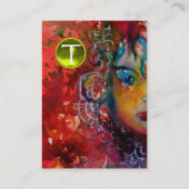 エクスカリブールモノグラムパーチメントイエロートパズジェム 名刺 (裏面)