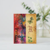 エクスカリブールモノグラムパーチメントサンパトリックの日 ポストカード (スタンド正面)