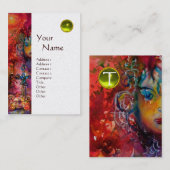 エクスカリブールモノグラム金属金ゴールド 名刺 (正面/裏面)