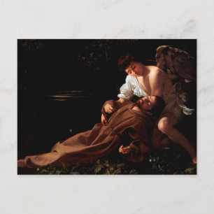 エクスタシーのアッシジの聖フランシスby Caravaggio ポストカード