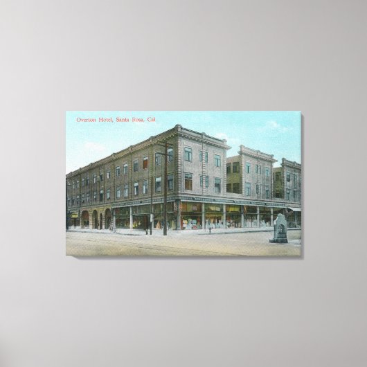 エクステリアビューのオーバートンホテル# 2 キャンバスプリント (正面)