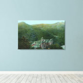 エクステリアビューオブウィッター春ホテル キャンバスプリント (インサイチュ (ウッドフロア))