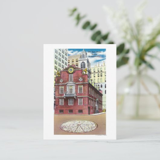 エクステリアビューオブオールド州ハウス ポストカード (スタンド正面)