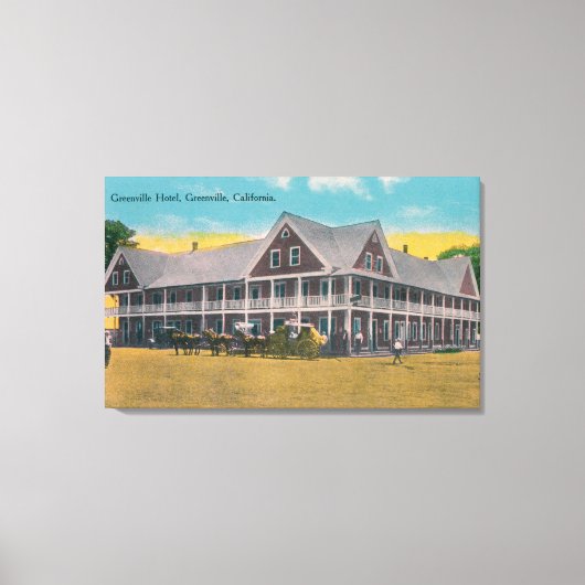 エクステリアビューオブザグリーンビルホテル キャンバスプリント (正面)