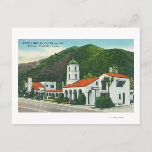エクステリアビューオブザモーテルイン ポストカード (正面)