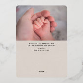 エクストラジョイ フォト グレー ホリデー 誕生のお知らせ (裏面)